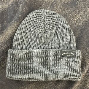 Gray Knit Beanie by Thursday